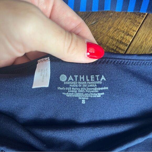Athleta Striped Navy Bikini - Picture 2 of 5